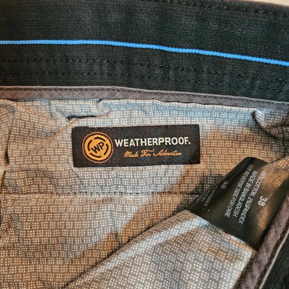 Weatherproof Men’s 38 Shorts Charcoal Flat Front Stretch Casual Chino Style - Picture 4 of 5